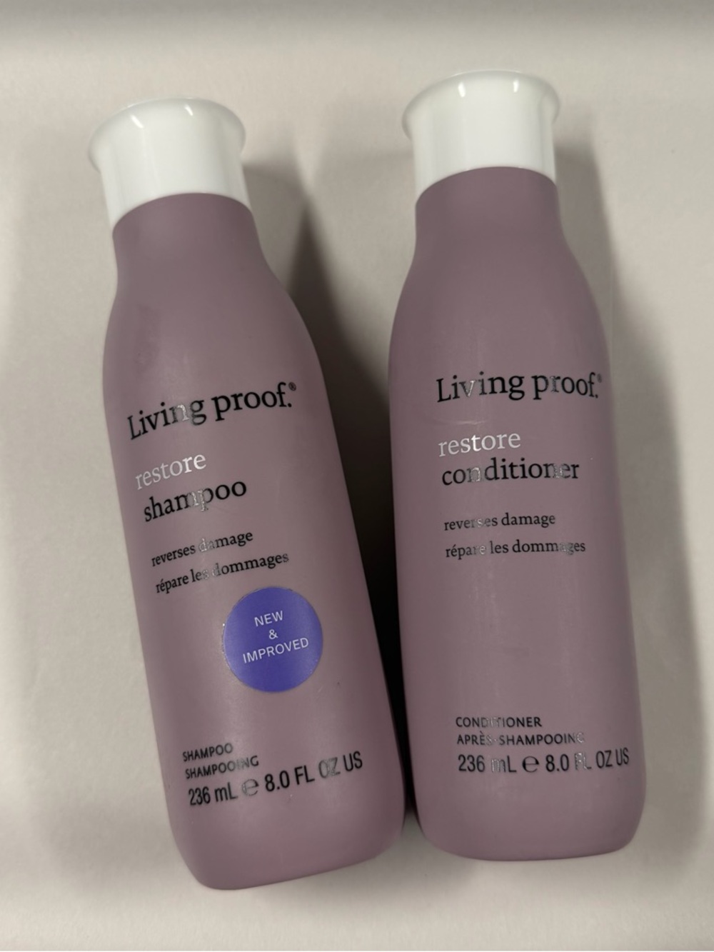 Living Proof RESTORE Shampoo & Conditioner Bundle 8 oz/ 236 mL For Damaged Hair